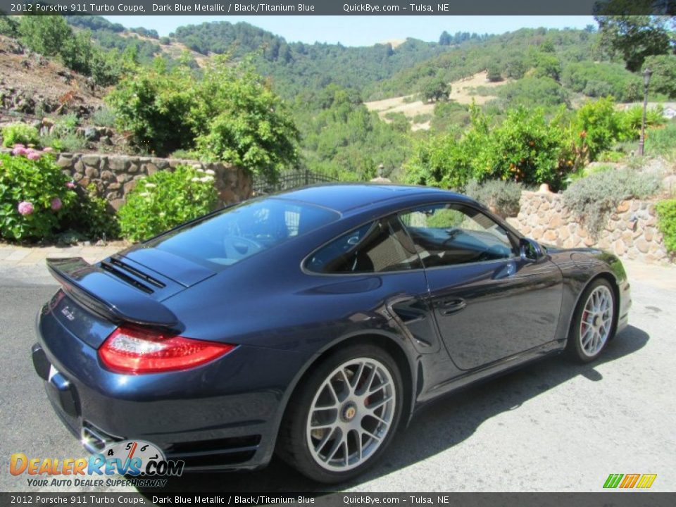 Dark Blue Metallic 2012 Porsche 911 Turbo Coupe Photo #7