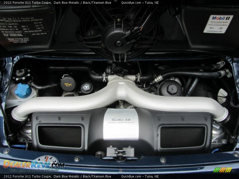 2012 Porsche 911 Turbo Coupe 3.8 Liter Twin VTG Turbocharged DFI DOHC 24-Valve VarioCam Plus Flat 6 Cylinder Engine Photo #20