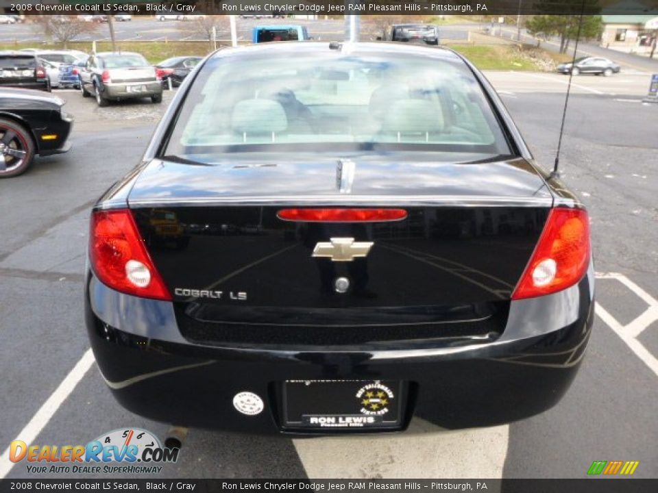 2008 Chevrolet Cobalt LS Sedan Black / Gray Photo #4