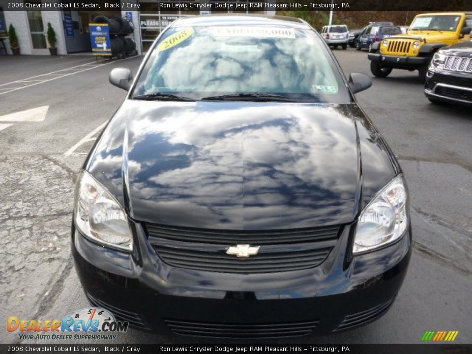 2008 Chevrolet Cobalt LS Sedan Black / Gray Photo #8