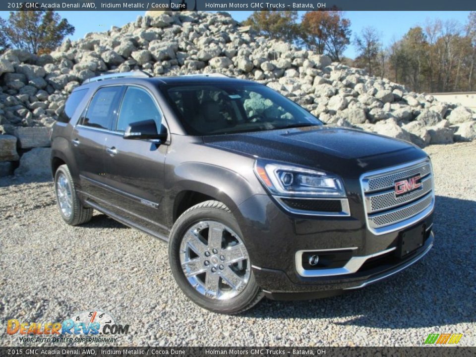 2015 GMC Acadia Denali AWD Iridium Metallic / Cocoa Dune Photo #1