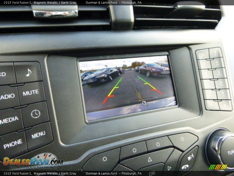 2015 Ford Fusion S Magnetic Metallic / Earth Gray Photo #14