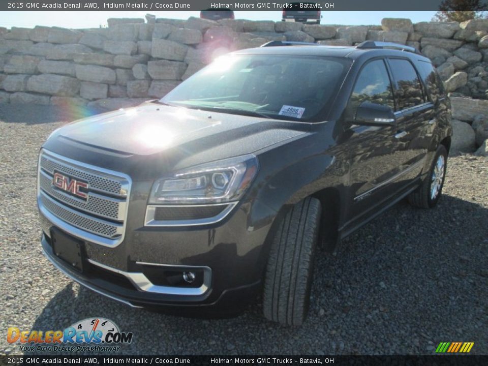 2015 GMC Acadia Denali AWD Iridium Metallic / Cocoa Dune Photo #2