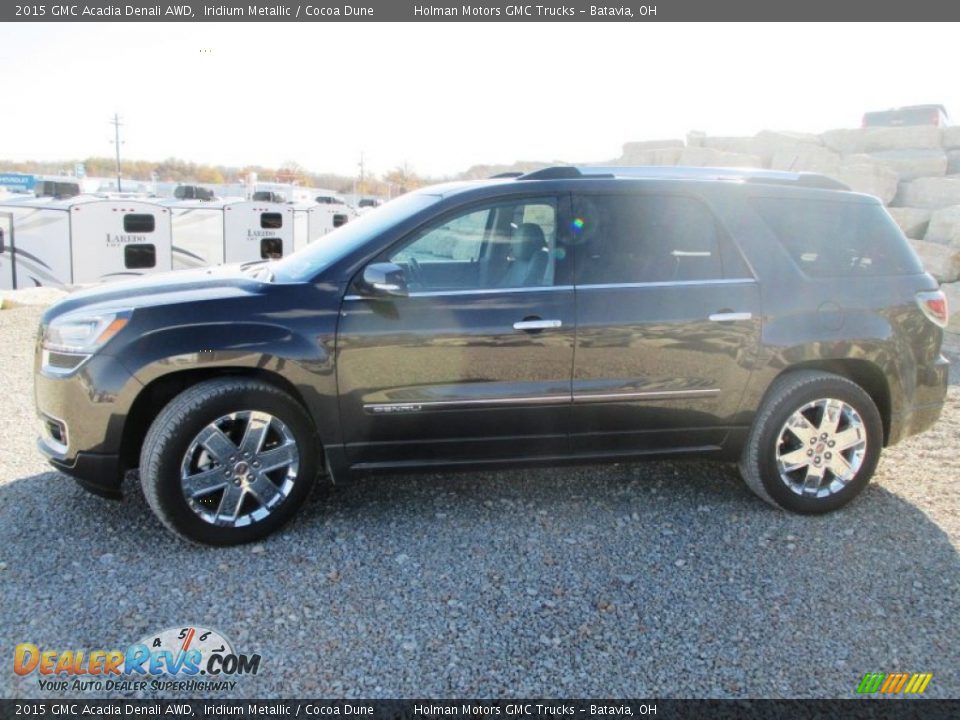 2015 GMC Acadia Denali AWD Iridium Metallic / Cocoa Dune Photo #3