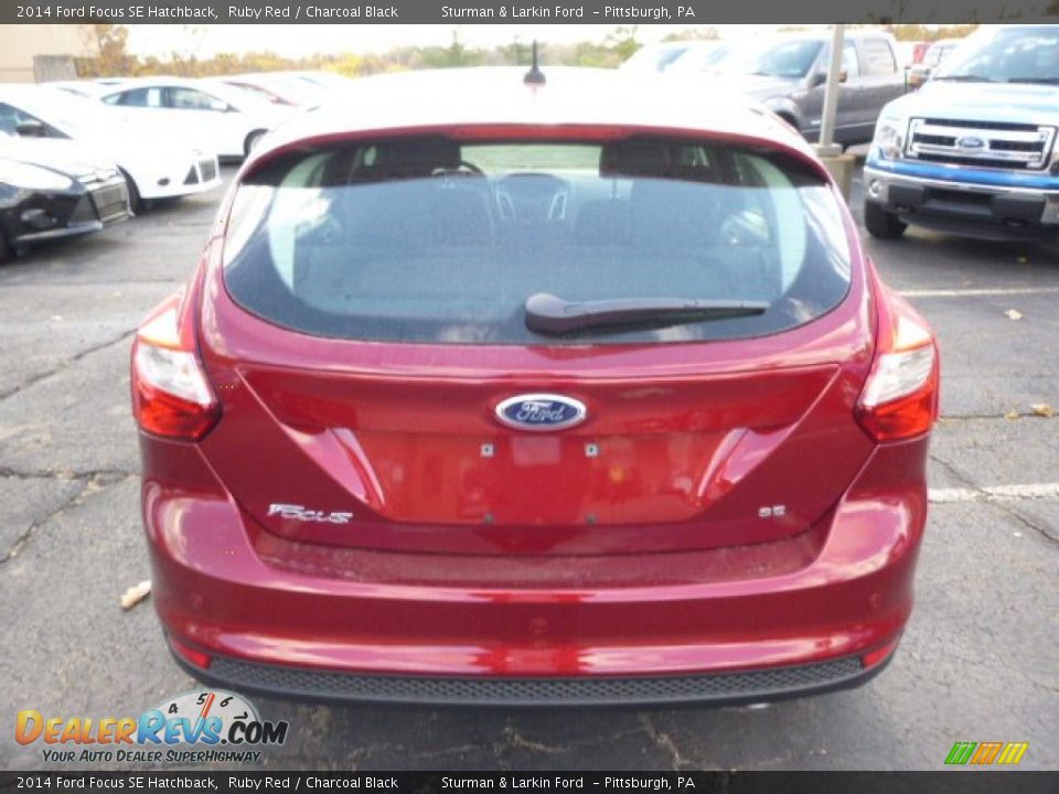 2014 Ford Focus SE Hatchback Ruby Red / Charcoal Black Photo #3