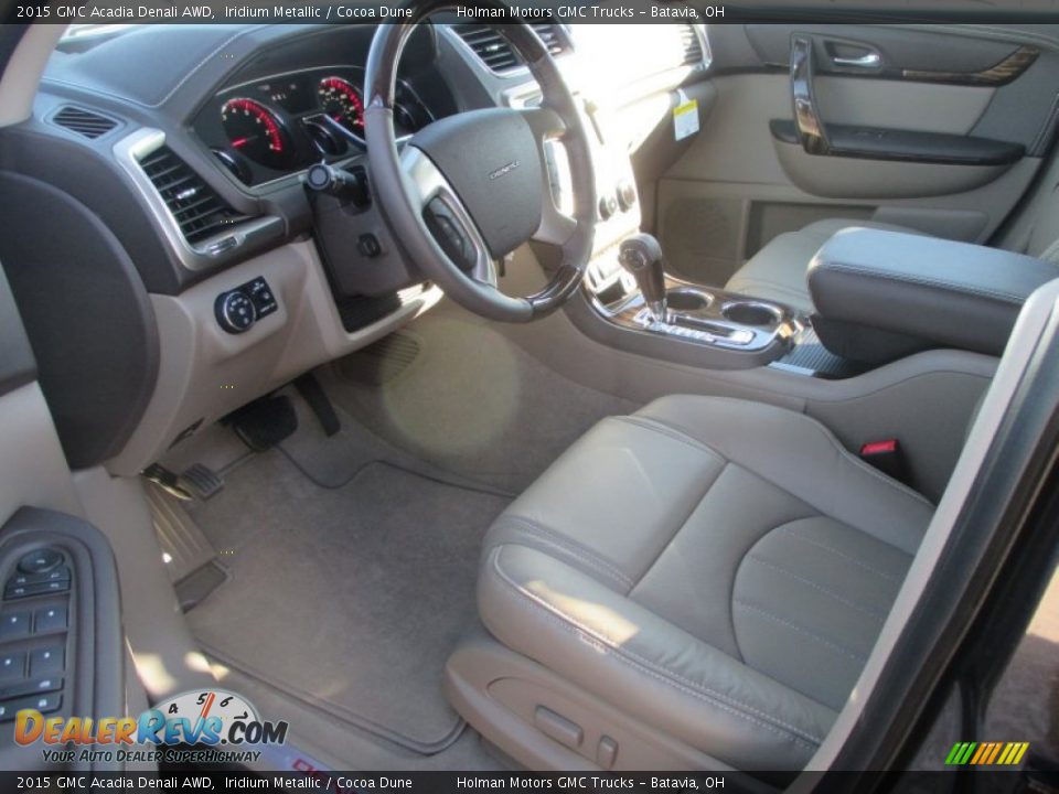 2015 GMC Acadia Denali AWD Iridium Metallic / Cocoa Dune Photo #6
