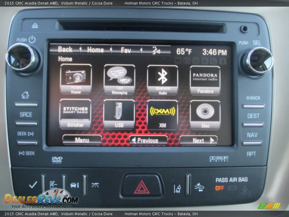 2015 GMC Acadia Denali AWD Iridium Metallic / Cocoa Dune Photo #10