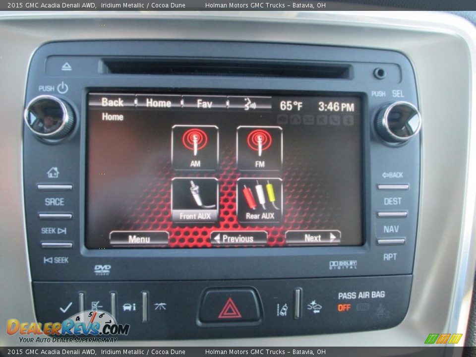 2015 GMC Acadia Denali AWD Iridium Metallic / Cocoa Dune Photo #11