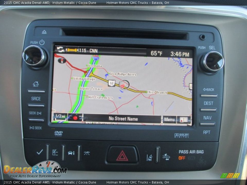 2015 GMC Acadia Denali AWD Iridium Metallic / Cocoa Dune Photo #12