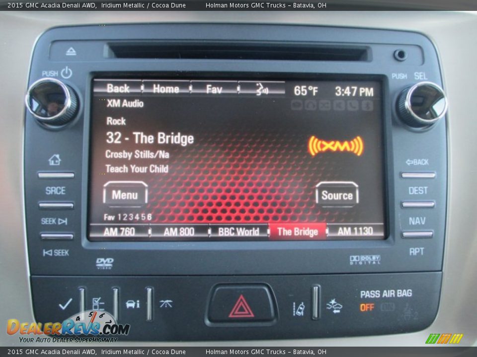 2015 GMC Acadia Denali AWD Iridium Metallic / Cocoa Dune Photo #14