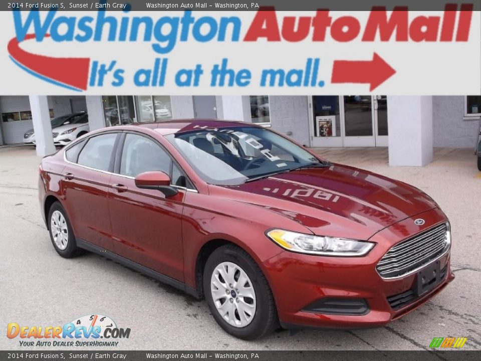 2014 Ford Fusion S Sunset / Earth Gray Photo #1