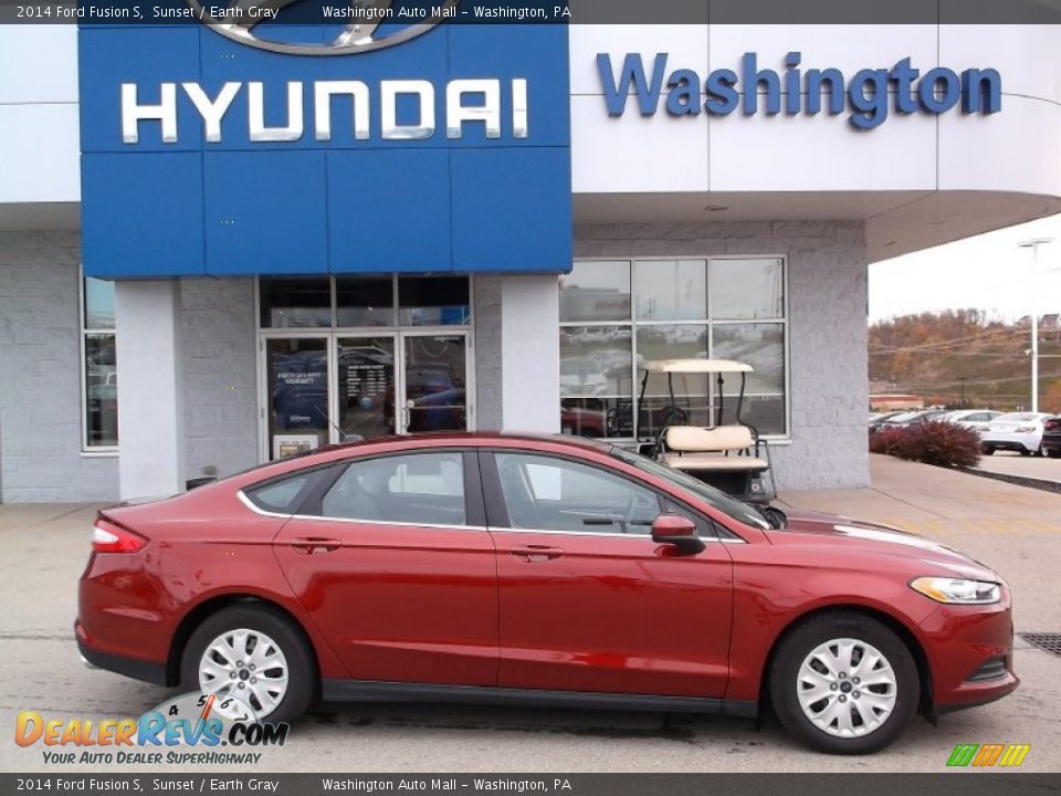 2014 Ford Fusion S Sunset / Earth Gray Photo #2