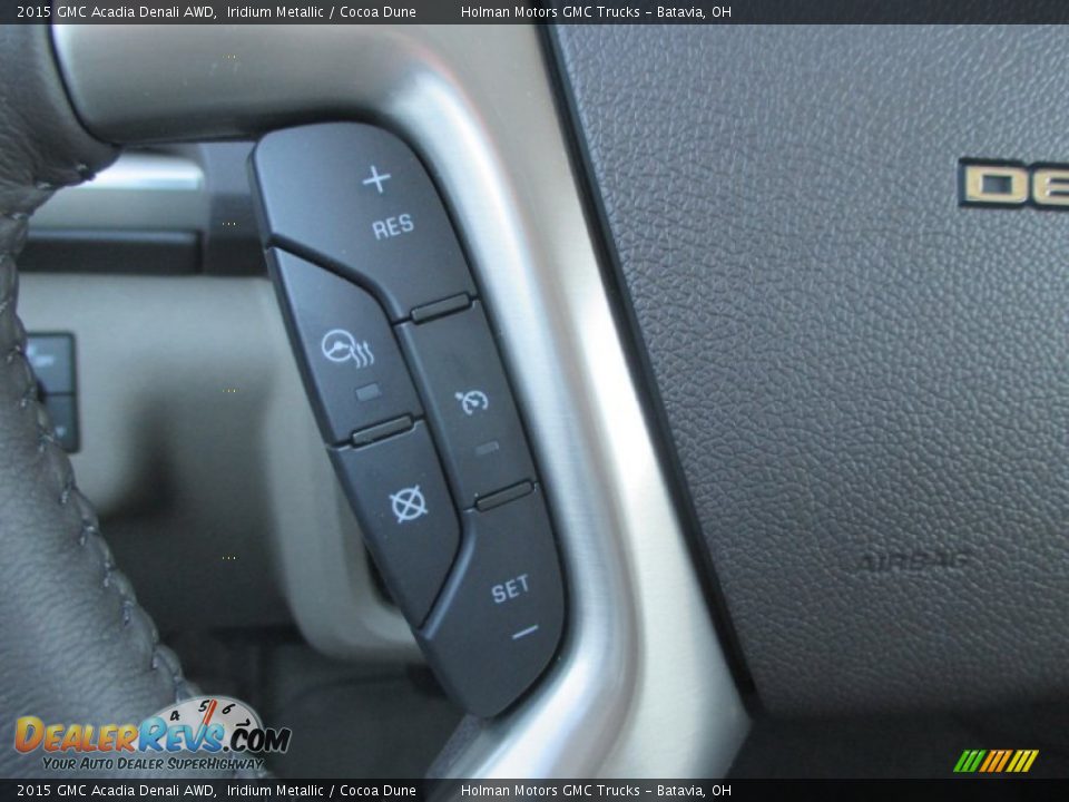 2015 GMC Acadia Denali AWD Iridium Metallic / Cocoa Dune Photo #18