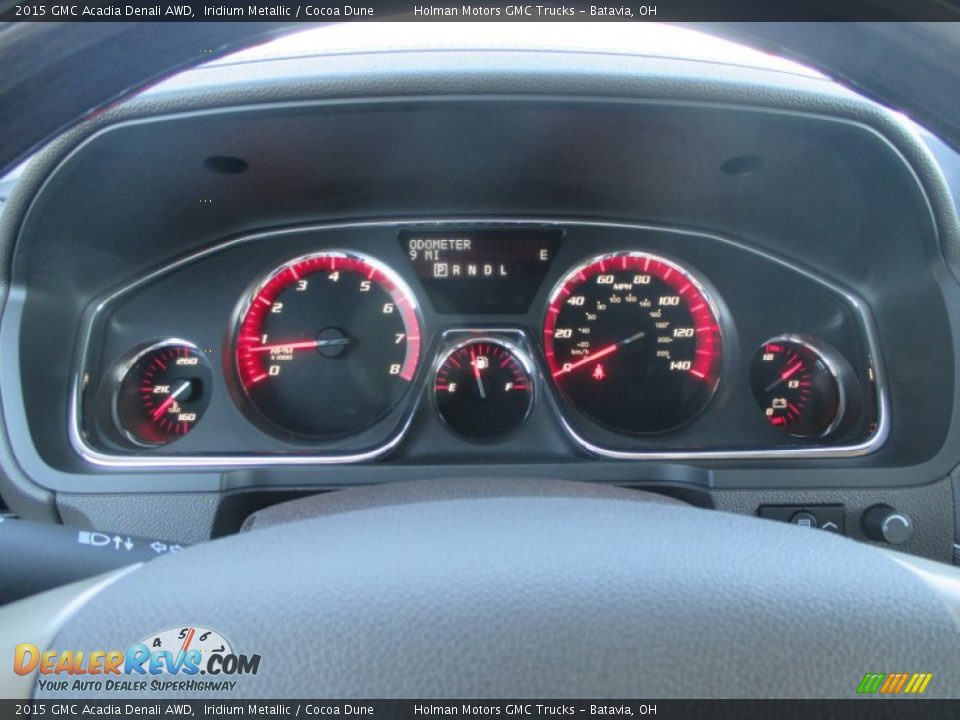 2015 GMC Acadia Denali AWD Iridium Metallic / Cocoa Dune Photo #19
