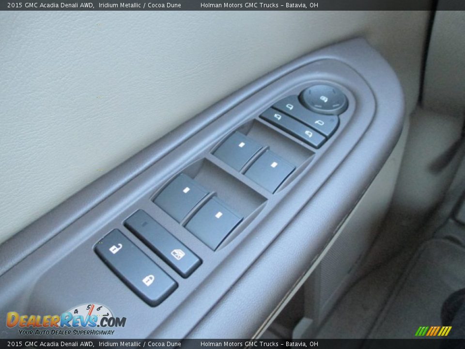 2015 GMC Acadia Denali AWD Iridium Metallic / Cocoa Dune Photo #20