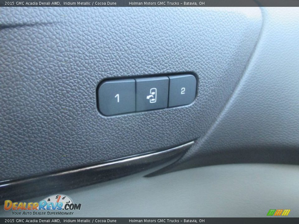 2015 GMC Acadia Denali AWD Iridium Metallic / Cocoa Dune Photo #21