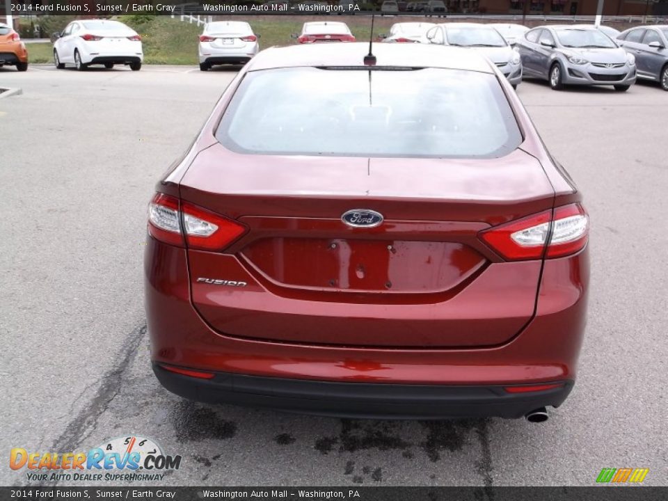 2014 Ford Fusion S Sunset / Earth Gray Photo #7