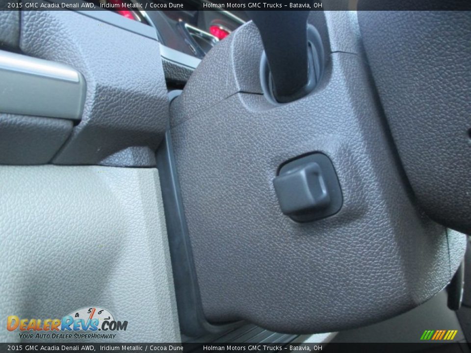 2015 GMC Acadia Denali AWD Iridium Metallic / Cocoa Dune Photo #23
