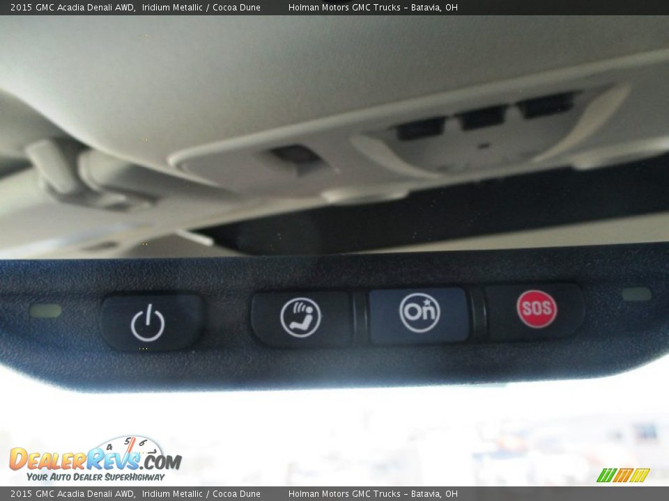 2015 GMC Acadia Denali AWD Iridium Metallic / Cocoa Dune Photo #24