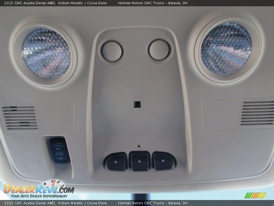 2015 GMC Acadia Denali AWD Iridium Metallic / Cocoa Dune Photo #25