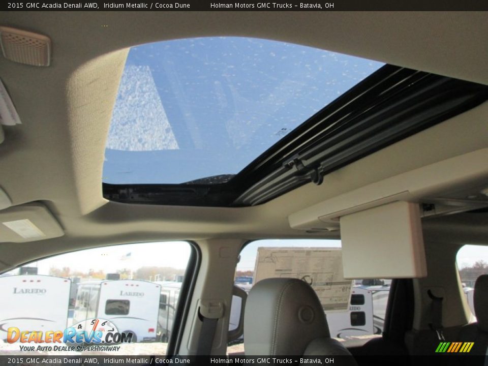 2015 GMC Acadia Denali AWD Iridium Metallic / Cocoa Dune Photo #26
