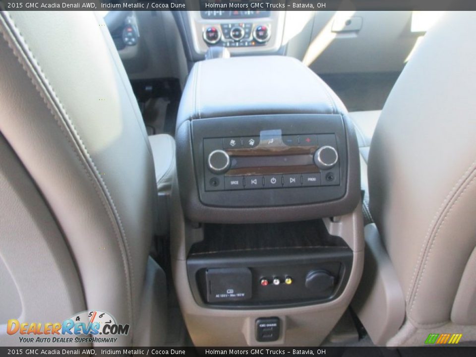 2015 GMC Acadia Denali AWD Iridium Metallic / Cocoa Dune Photo #28