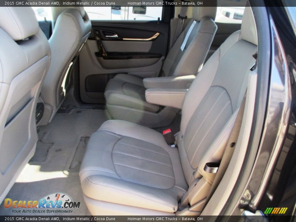 2015 GMC Acadia Denali AWD Iridium Metallic / Cocoa Dune Photo #30