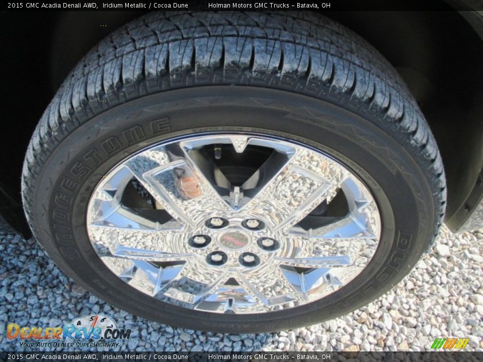 2015 GMC Acadia Denali AWD Iridium Metallic / Cocoa Dune Photo #31
