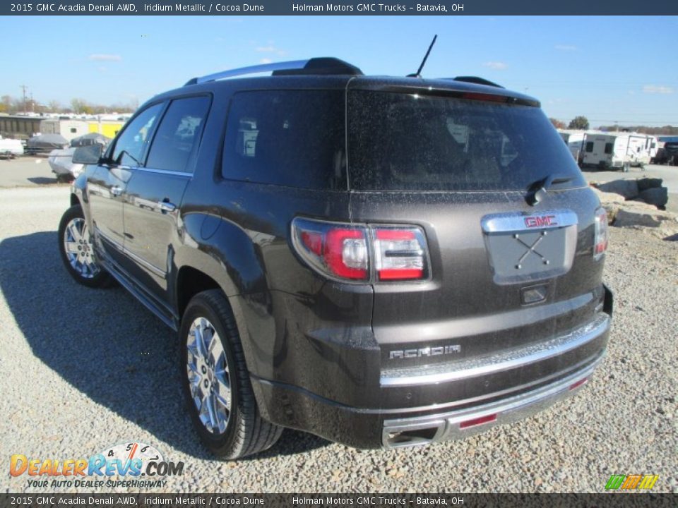 2015 GMC Acadia Denali AWD Iridium Metallic / Cocoa Dune Photo #32