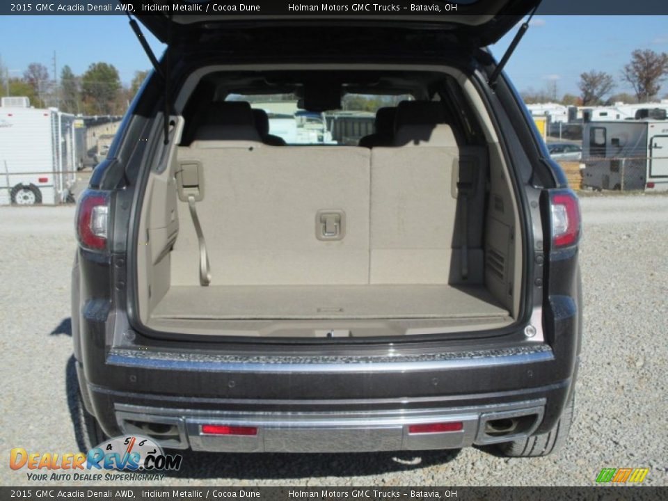 2015 GMC Acadia Denali AWD Iridium Metallic / Cocoa Dune Photo #33