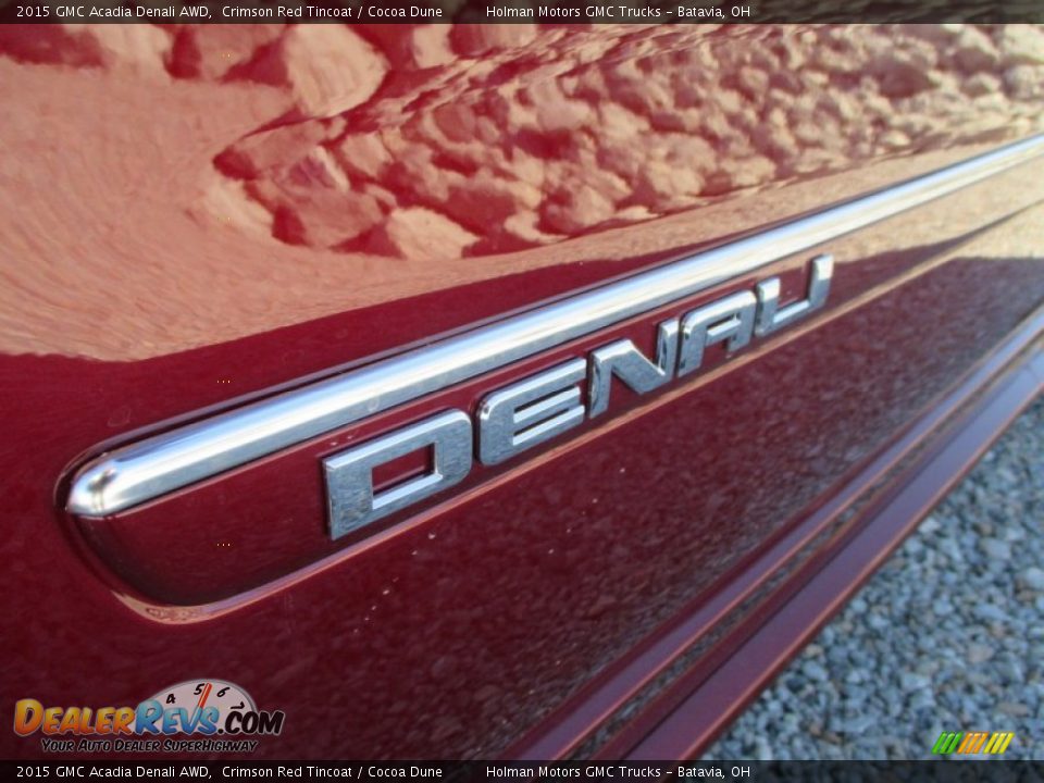 2015 GMC Acadia Denali AWD Crimson Red Tincoat / Cocoa Dune Photo #4