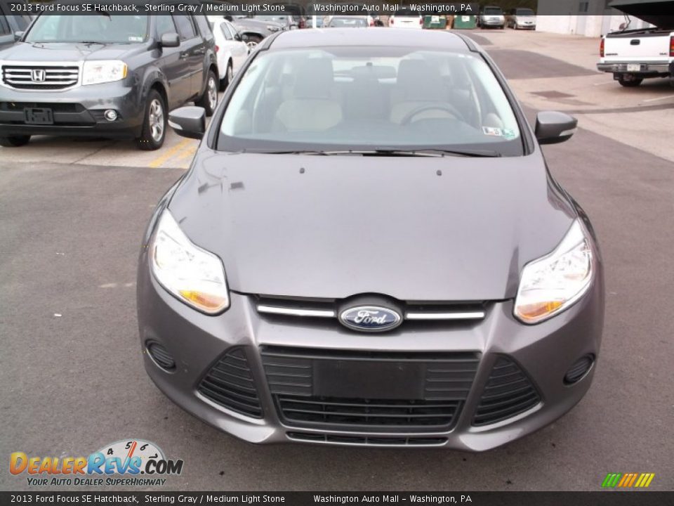 2013 Ford Focus SE Hatchback Sterling Gray / Medium Light Stone Photo #4