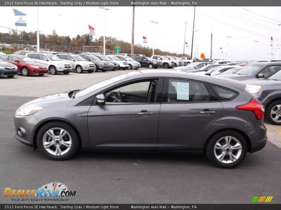 2013 Ford Focus SE Hatchback Sterling Gray / Medium Light Stone Photo #6