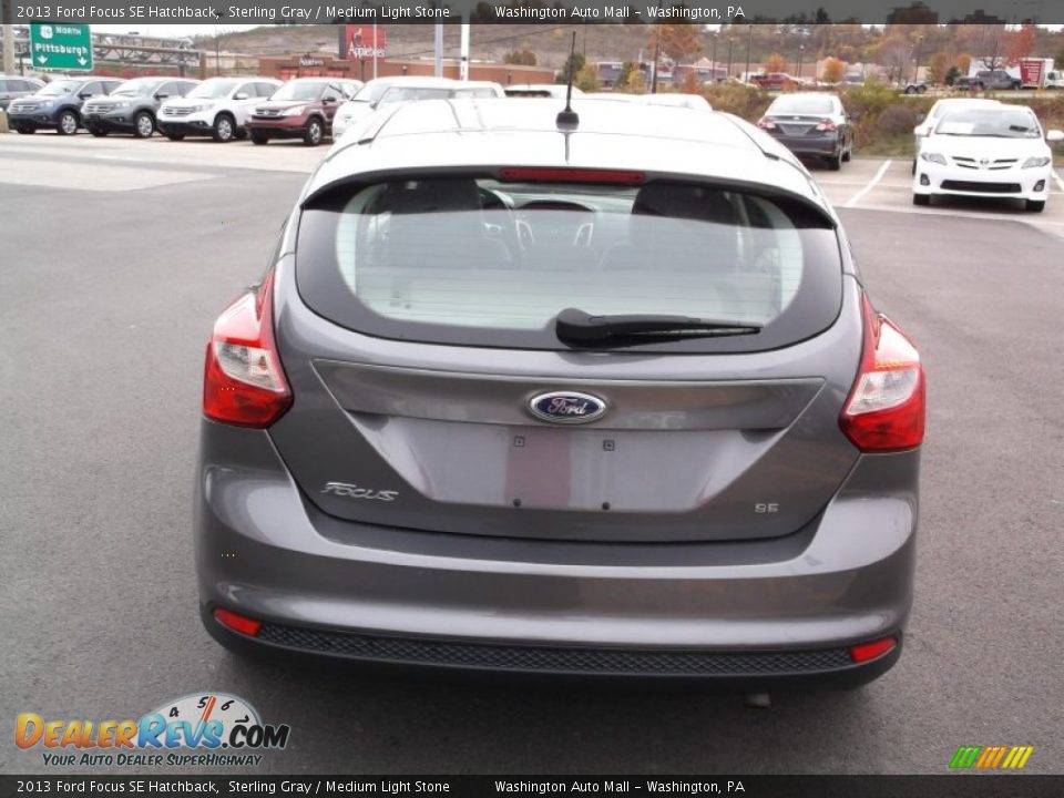 2013 Ford Focus SE Hatchback Sterling Gray / Medium Light Stone Photo #8