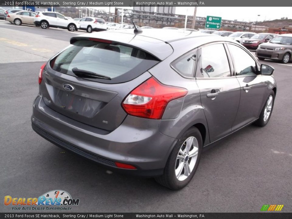 2013 Ford Focus SE Hatchback Sterling Gray / Medium Light Stone Photo #9