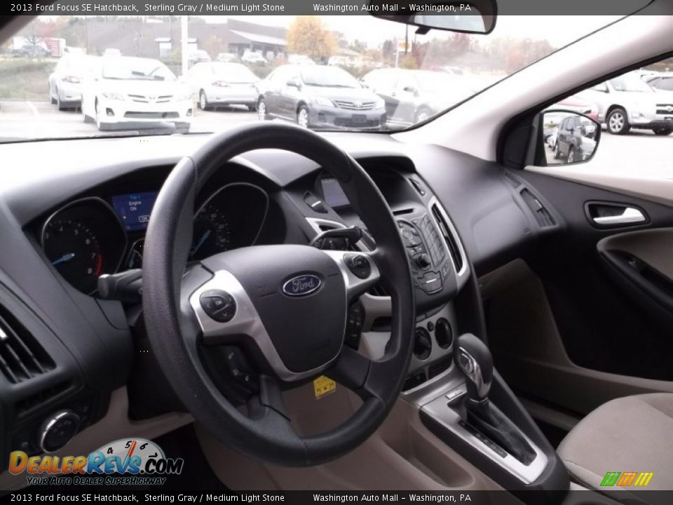 2013 Ford Focus SE Hatchback Sterling Gray / Medium Light Stone Photo #11