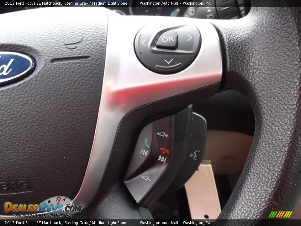 2013 Ford Focus SE Hatchback Sterling Gray / Medium Light Stone Photo #16