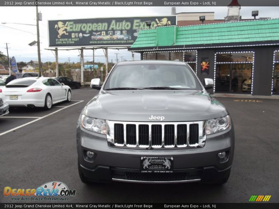 2012 Jeep Grand Cherokee Limited 4x4 Mineral Gray Metallic / Black/Light Frost Beige Photo #5