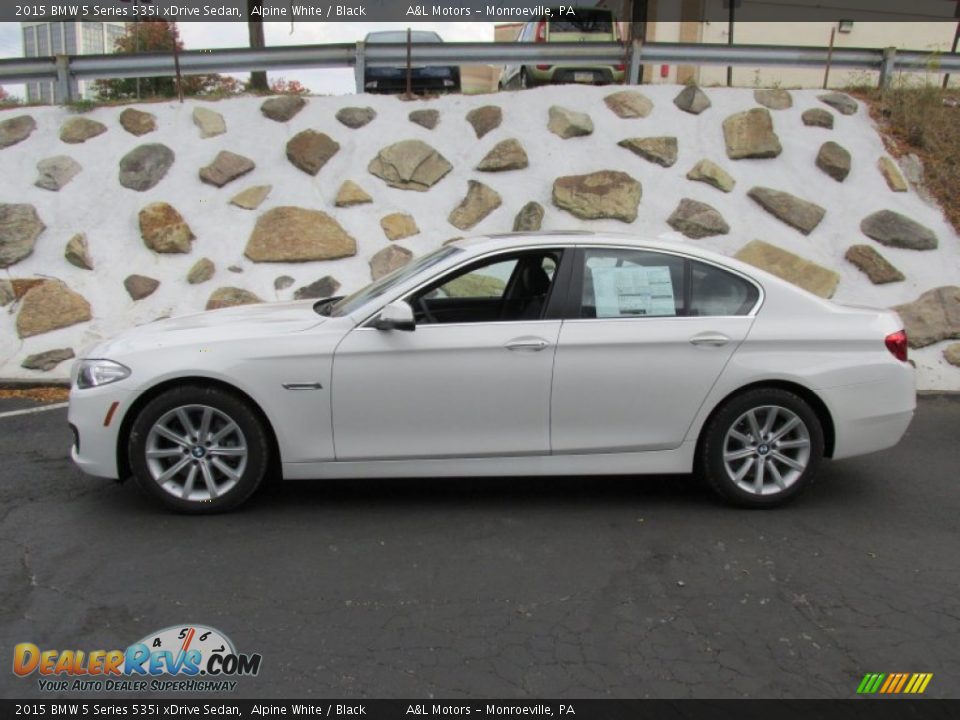 2015 BMW 5 Series 535i xDrive Sedan Alpine White / Black Photo #2