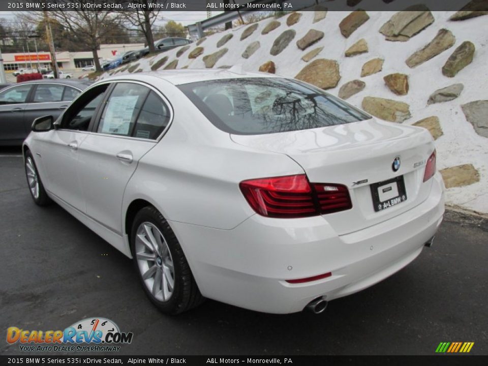 2015 BMW 5 Series 535i xDrive Sedan Alpine White / Black Photo #4