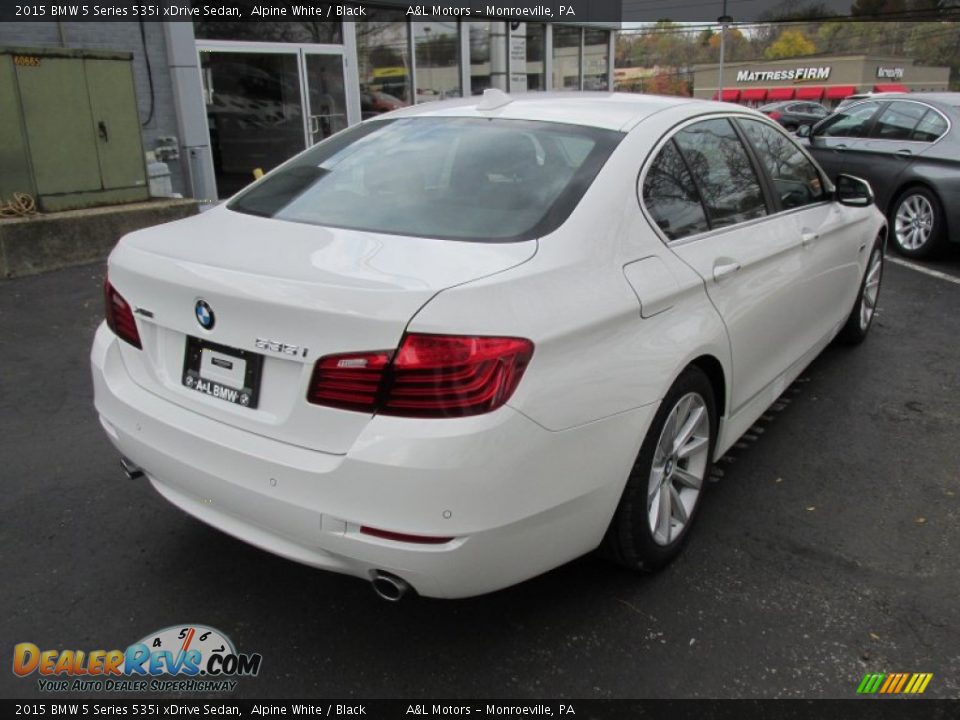 2015 BMW 5 Series 535i xDrive Sedan Alpine White / Black Photo #6