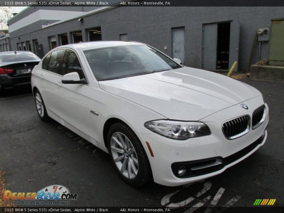 2015 BMW 5 Series 535i xDrive Sedan Alpine White / Black Photo #7