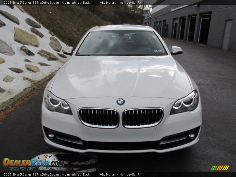 2015 BMW 5 Series 535i xDrive Sedan Alpine White / Black Photo #8
