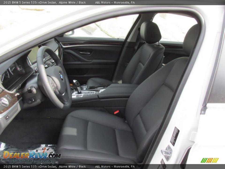 2015 BMW 5 Series 535i xDrive Sedan Alpine White / Black Photo #13