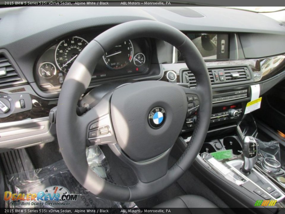 2015 BMW 5 Series 535i xDrive Sedan Alpine White / Black Photo #15