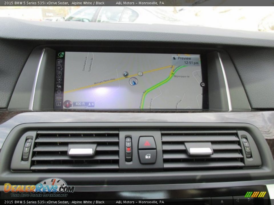 2015 BMW 5 Series 535i xDrive Sedan Alpine White / Black Photo #17