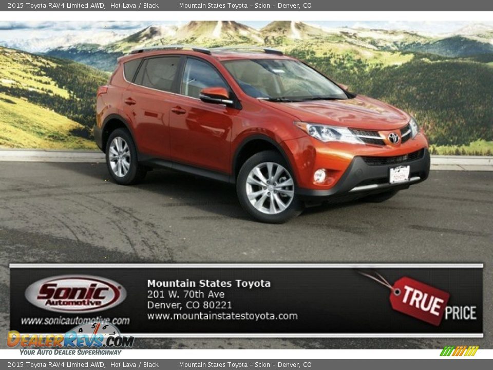 2015 Toyota RAV4 Limited AWD Hot Lava / Black Photo #1