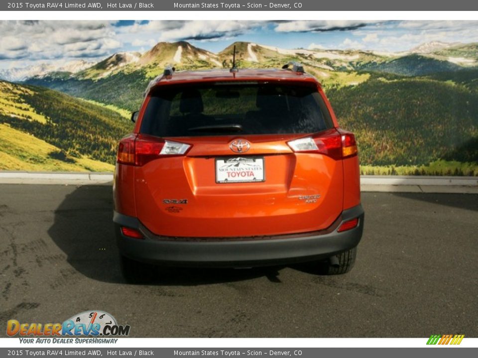 2015 Toyota RAV4 Limited AWD Hot Lava / Black Photo #4