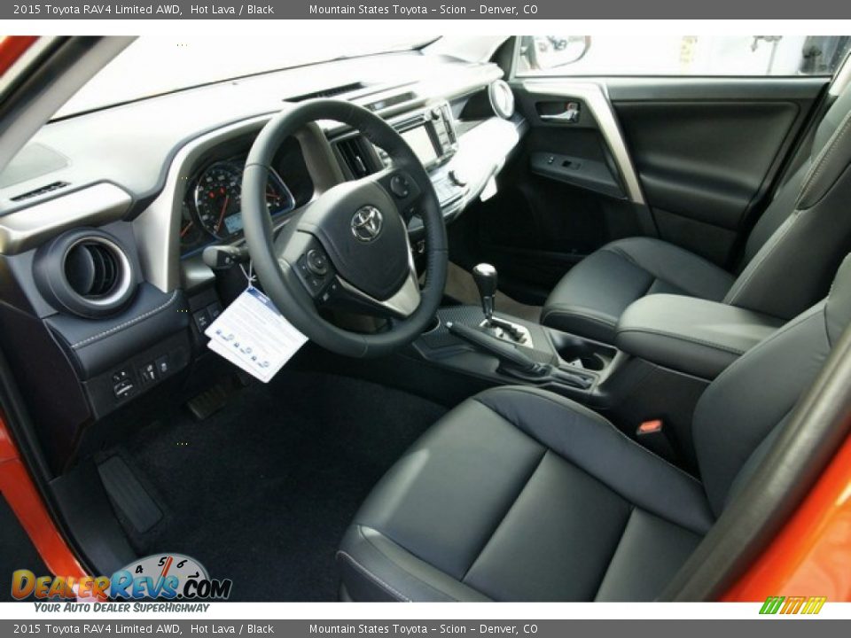 Black Interior - 2015 Toyota RAV4 Limited AWD Photo #5