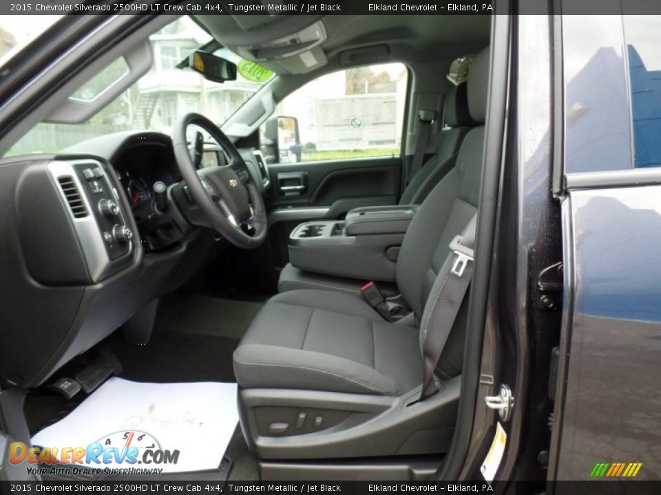 2015 Chevrolet Silverado 2500HD LT Crew Cab 4x4 Tungsten Metallic / Jet Black Photo #18